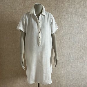 White Linen dress sz. Small